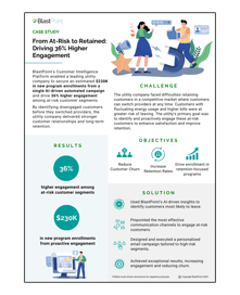 Utility Case Study:From at-risk to retained