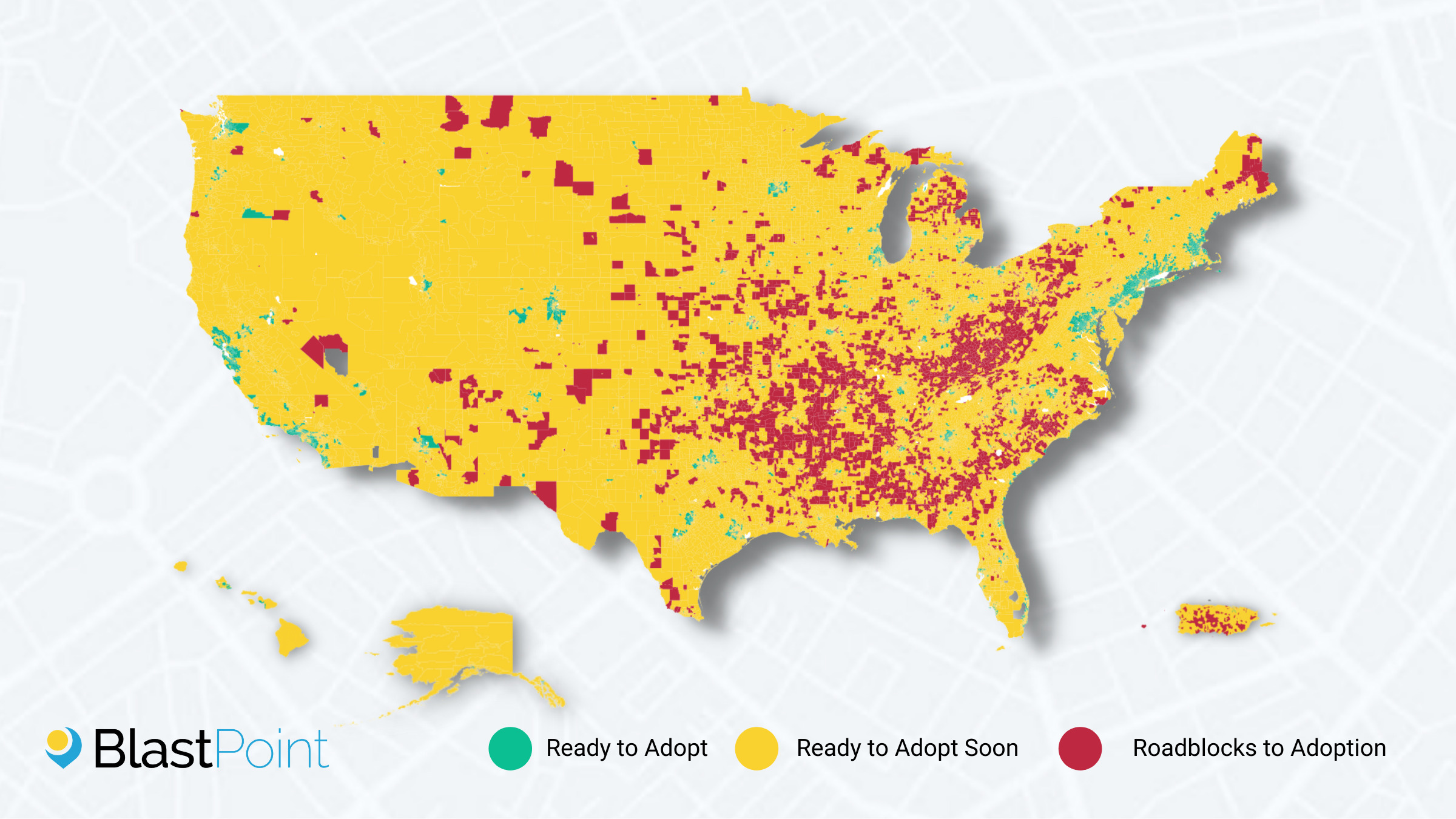 US EV adoption map_map background