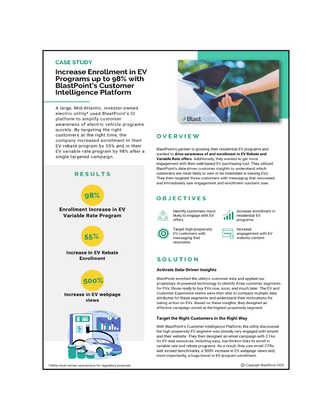 Increase EV Program Engagement Case Study
